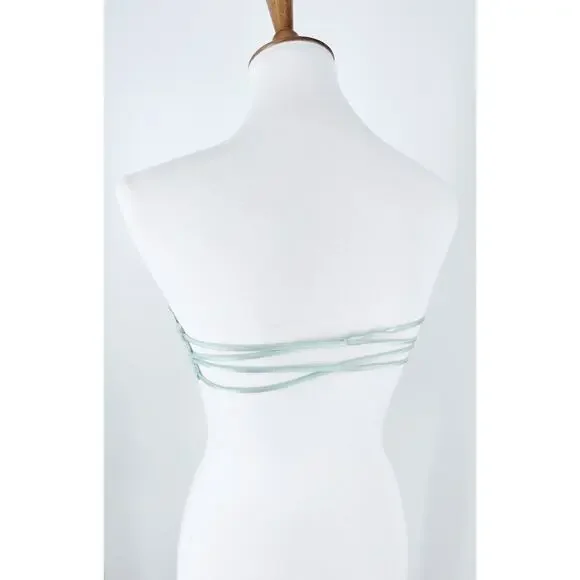 SOLD OUT Free People Intimately Free Lace Bandeau in Mint Lagoon Blue Size XS - Picture 5 of 6